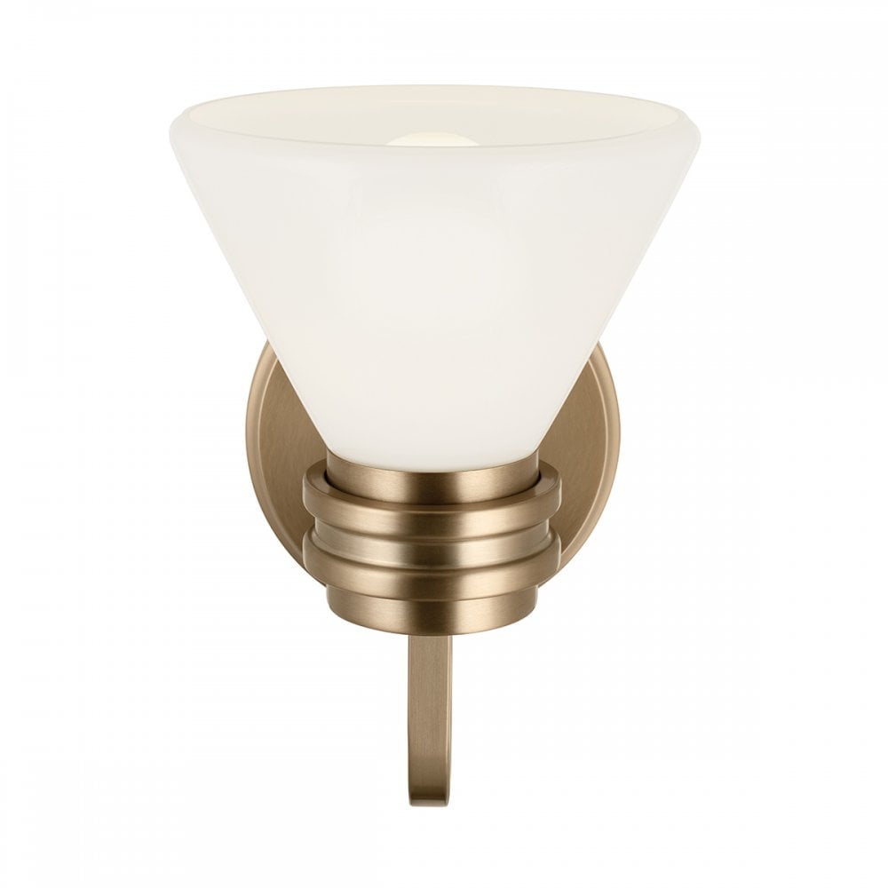 Kichler KL-FARUM1-CPZ Farum 1 Light Bathroom Wall Light Champagne Bronze
