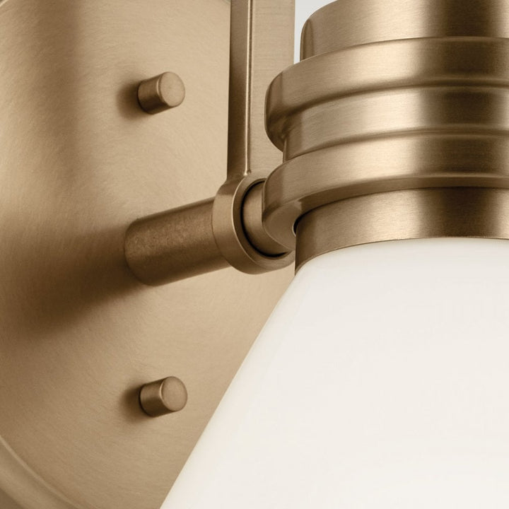 Kichler KL-FARUM1-CPZ Farum 1 Light Bathroom Wall Light Champagne Bronze