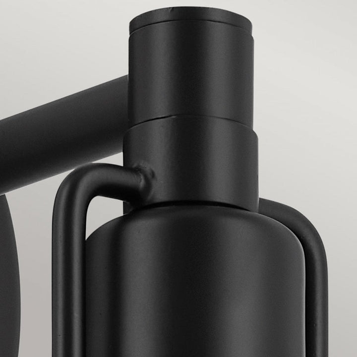 Kichler KL-NIVA-1W-1P-BK Niva 1 Light Pendant, Semi-flush or Wall. Black