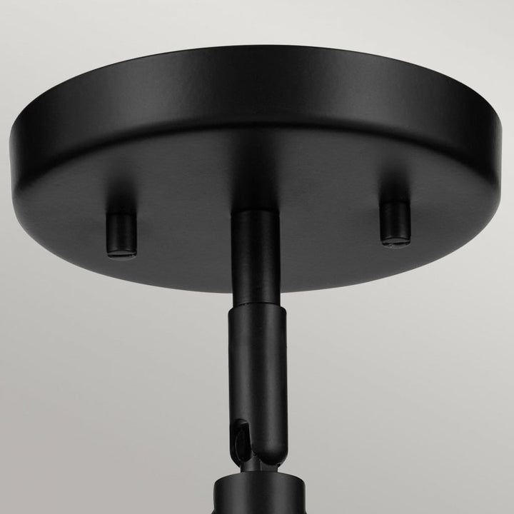 Kichler KL-NIVA-1W-1P-BK Niva 1 Light Pendant, Semi-flush or Wall. Black