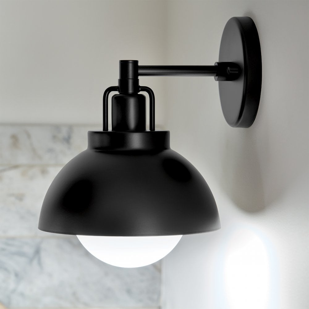 Kichler KL-NIVA-1W-1P-BK Niva 1 Light Pendant, Semi-flush or Wall. Black