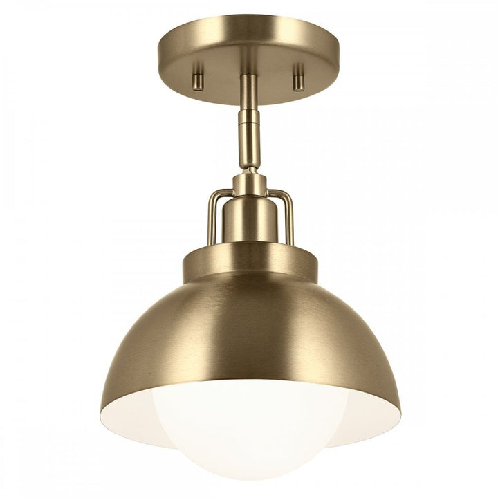 Kichler KL-NIVA-1W-1P-CPZ Niva 1 Light Pendant, Semi-flush or Wall. Champagne Bronze