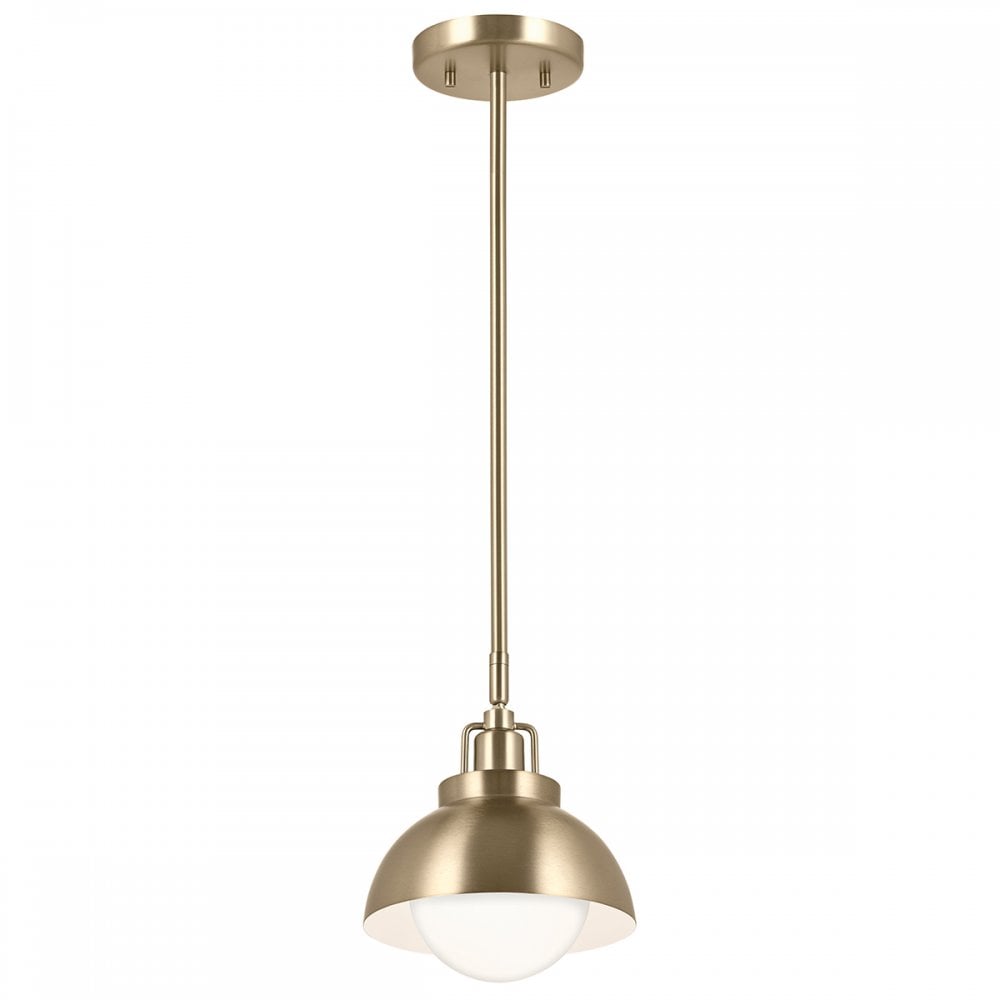 Kichler KL-NIVA-1W-1P-CPZ Niva 1 Light Pendant, Semi-flush or Wall. Champagne Bronze