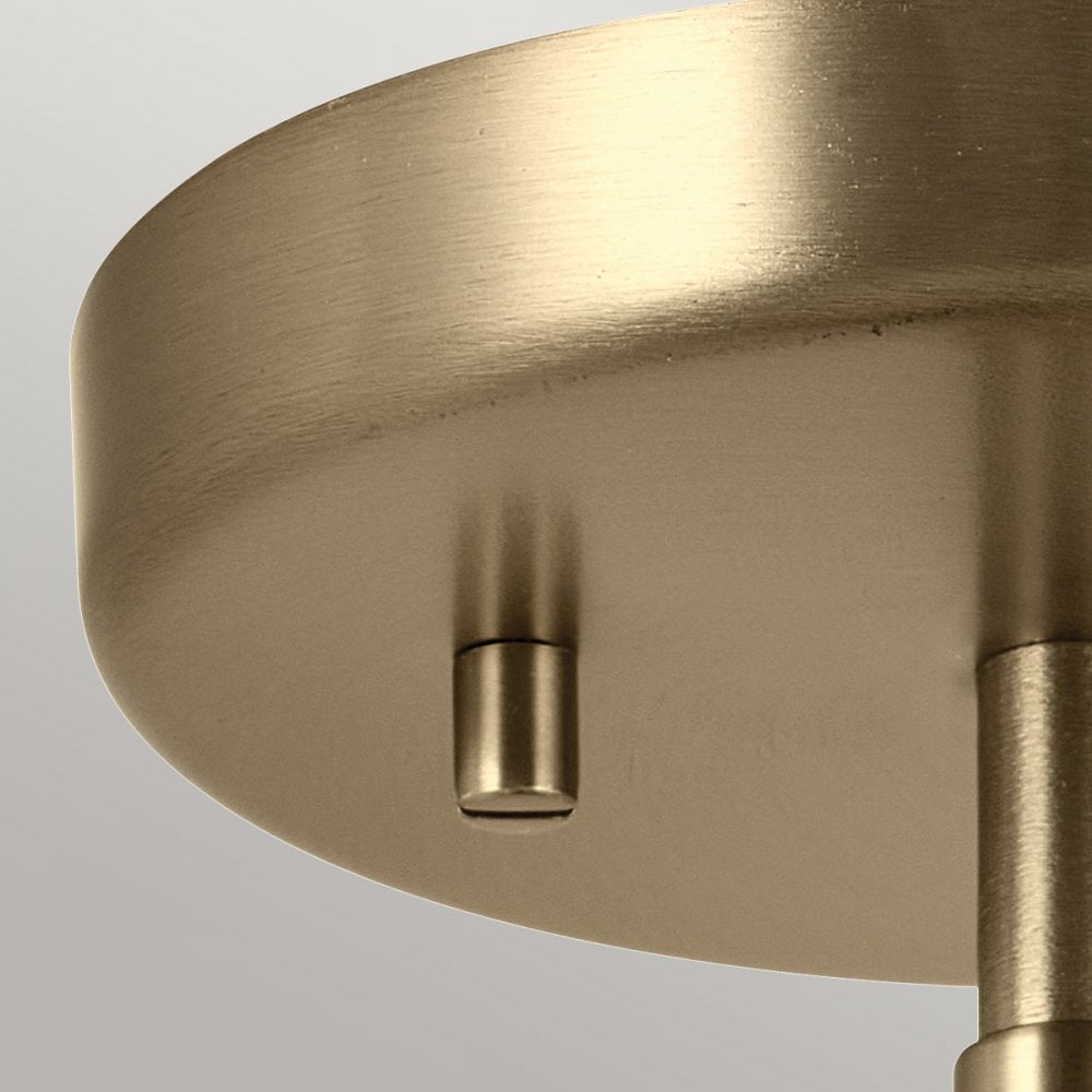 Kichler KL-NIVA-1W-1P-CPZ Niva 1 Light Pendant, Semi-flush or Wall. Champagne Bronze