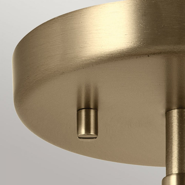 Kichler KL-NIVA-1W-1P-CPZ Niva 1 Light Pendant, Semi-flush or Wall. Champagne Bronze
