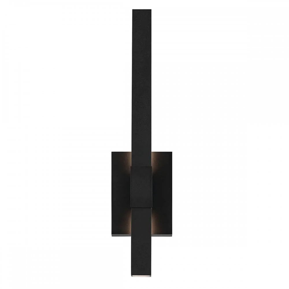 Kichler KL-NOCAR-M-BK Nocar Medium LED Outdoor Wall Light Textured Black