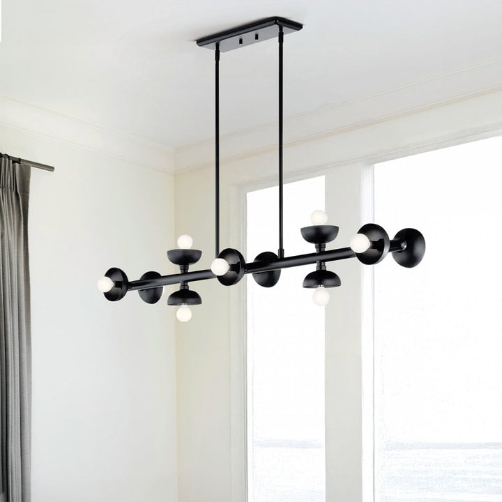 Kichler KL-PALTA9-BK Palta 9 Light Chandelier Satin Black