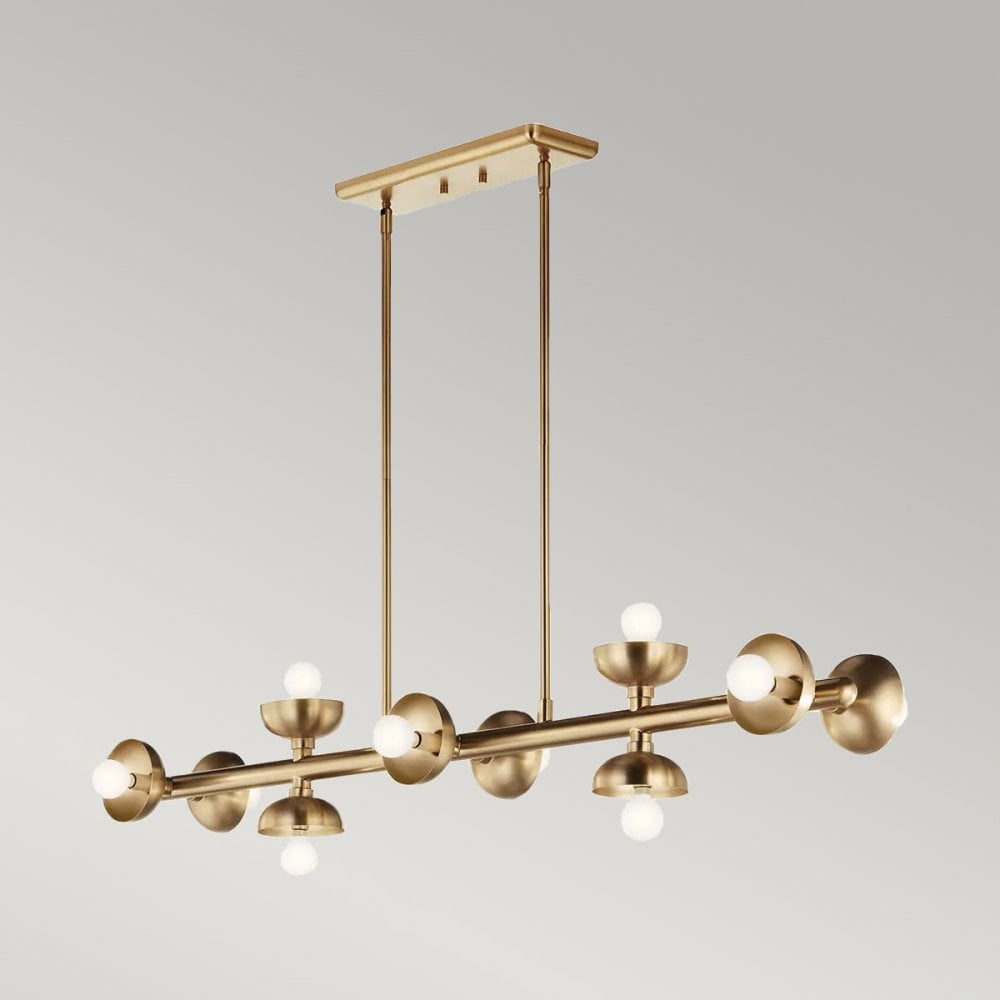 Kichler KL-PALTA-LP10-CPZ Palta 10 Light Linear Pendant Champagne Bronze