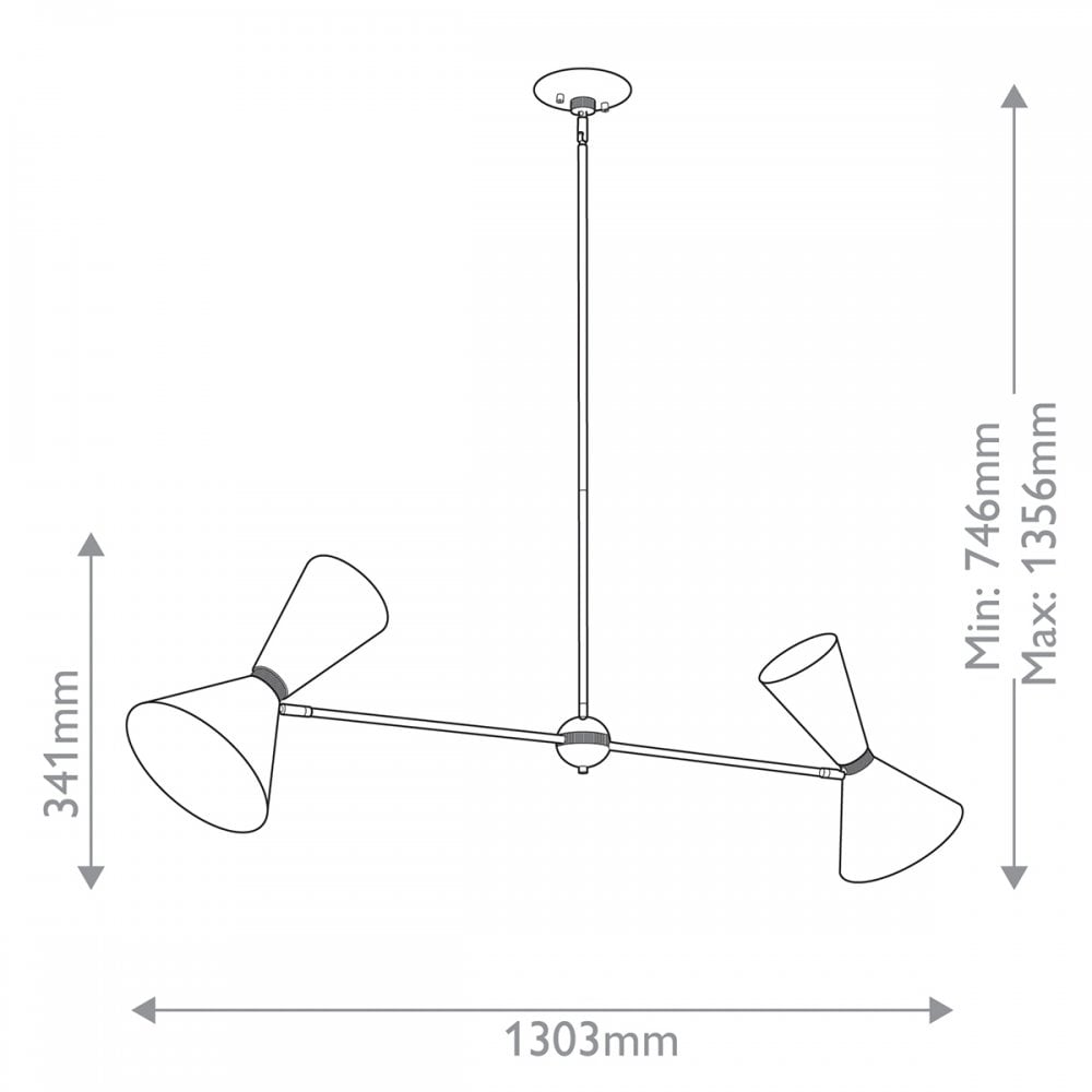 Kichler KL-PHIX-2-LINEAR-CBB Phix 4 Light Chandelier Champagne Bronze, Black