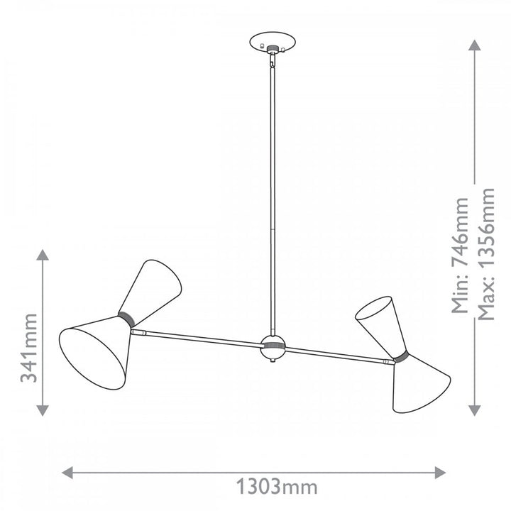 Kichler KL-PHIX-2-LINEAR-CBB Phix 4 Light Chandelier Champagne Bronze, Black