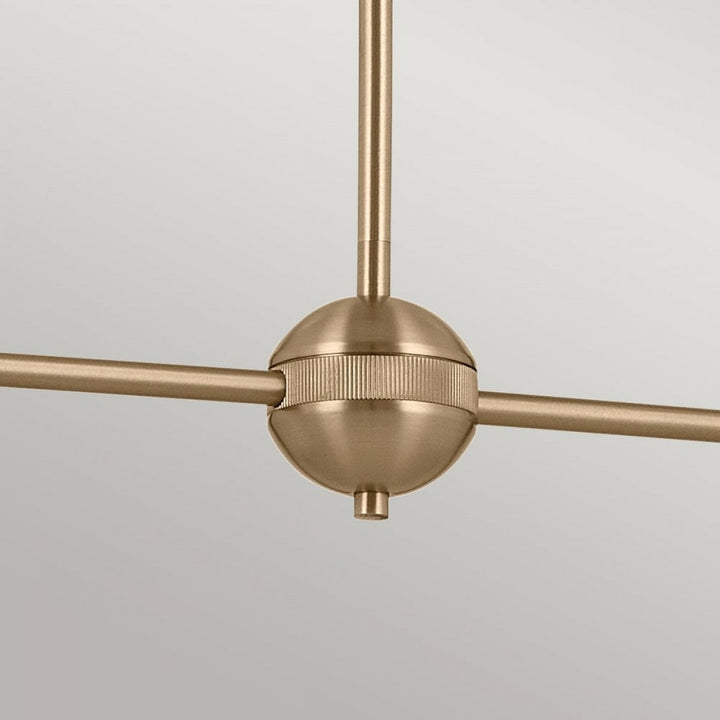Kichler KL-PHIX-2-LINEAR-CBB Phix 4 Light Chandelier Champagne Bronze, Black
