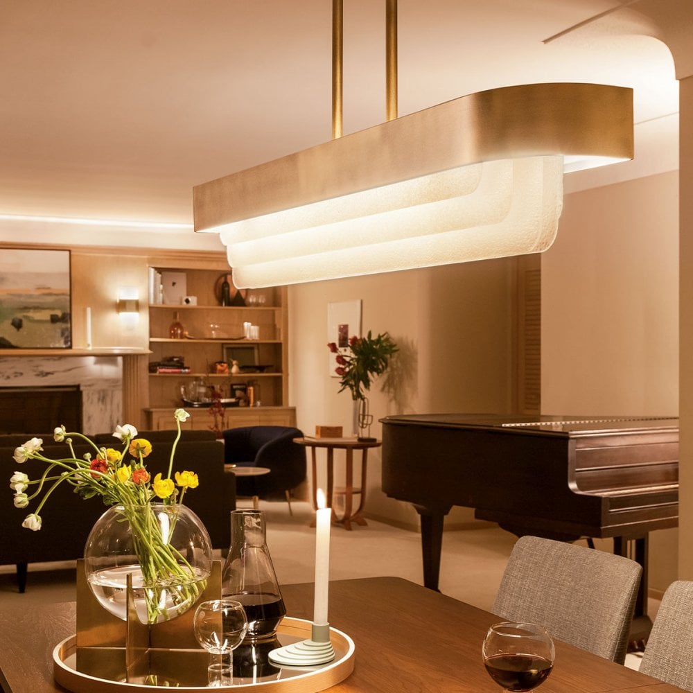 Kichler KL-SERENE-LED-LP-92-NBR Serene LED Chandelier Natural Brass