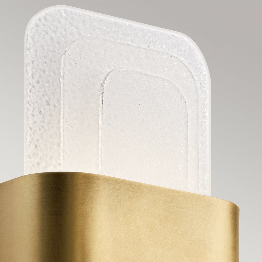 Kichler KL-SERENE-LED-W-NBR Serene LED Wall Light Natural Brass