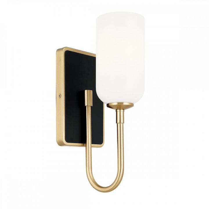 Kichler KL-SOLIA-1W-CPZB Solia 1 Light Bathroom Wall Light Champagne Bronze & Black