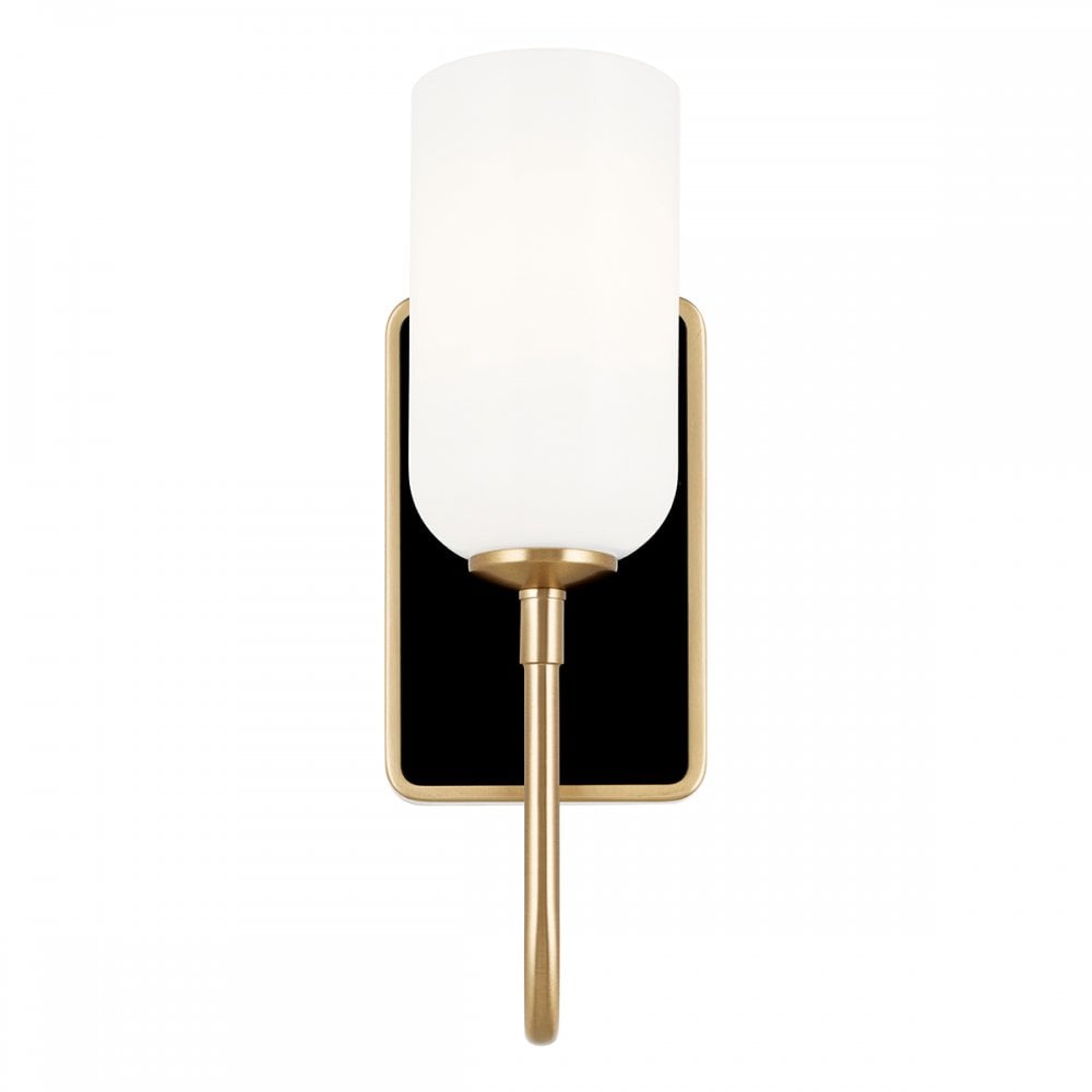 Kichler KL-SOLIA-1W-CPZB Solia 1 Light Bathroom Wall Light Champagne Bronze & Black