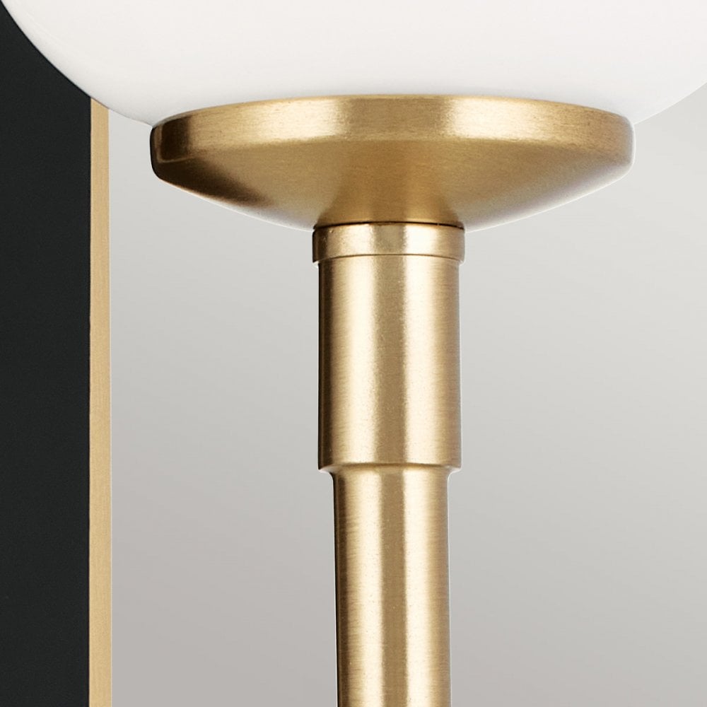 Kichler KL-SOLIA-1W-CPZB Solia 1 Light Bathroom Wall Light Champagne Bronze & Black