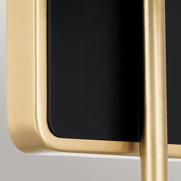 Kichler KL-SOLIA-1W-CPZB Solia 1 Light Bathroom Wall Light Champagne Bronze & Black