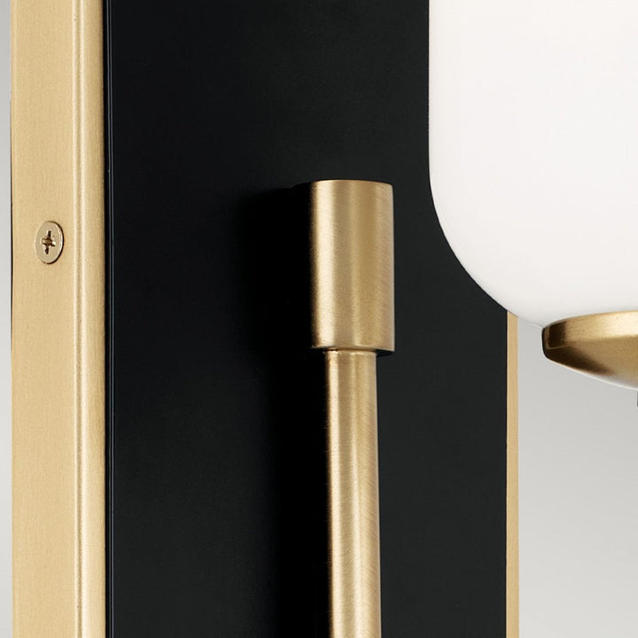 Kichler KL-SOLIA-1W-CPZB Solia 1 Light Bathroom Wall Light Champagne Bronze & Black