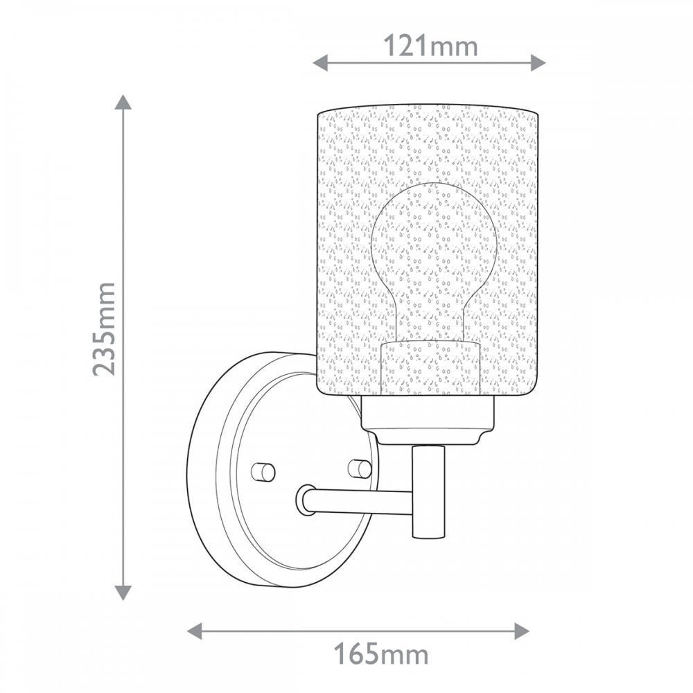 Kichler KL-WINSLOW-1W-NBR Winslow 1 Light Wall Light Natural Brass