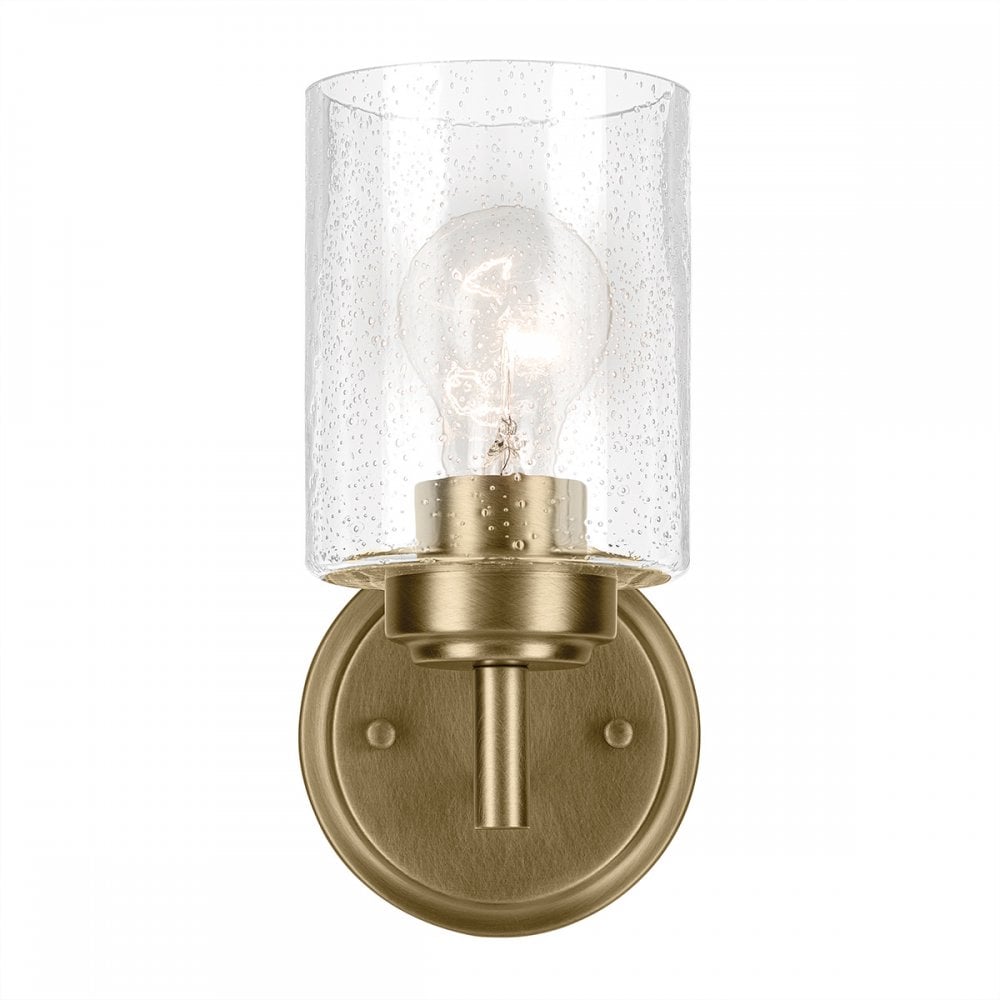 Kichler KL-WINSLOW-1W-NBR Winslow 1 Light Wall Light Natural Brass