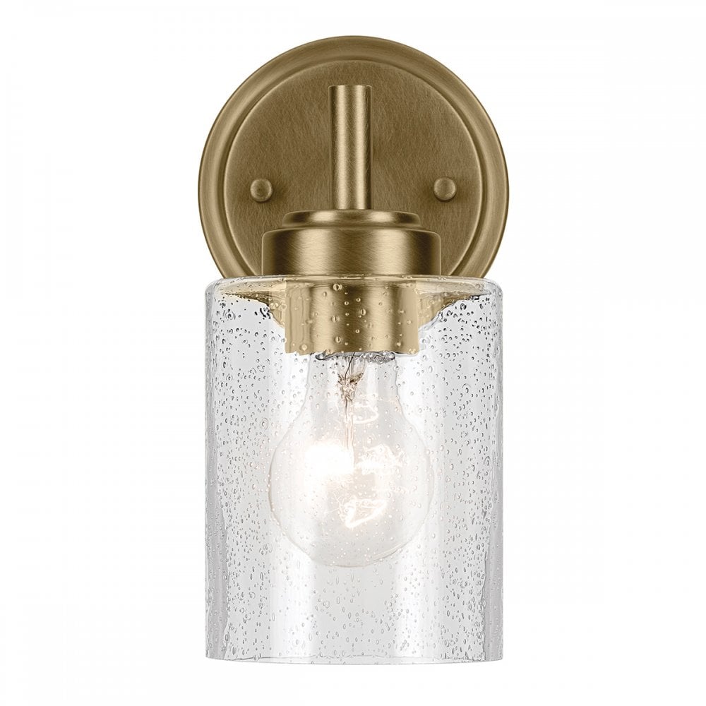 Kichler KL-WINSLOW-1W-NBR Winslow 1 Light Wall Light Natural Brass