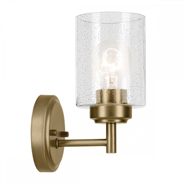 Kichler KL-WINSLOW-1W-NBR Winslow 1 Light Wall Light Natural Brass