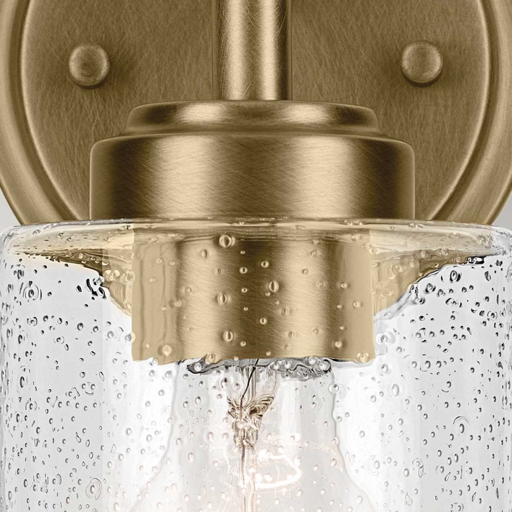 Kichler KL-WINSLOW-1W-NBR Winslow 1 Light Wall Light Natural Brass