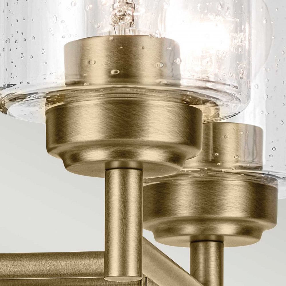 Kichler KL-WINSLOW-2W-NBR Winslow 2 Light Wall Light Natural Brass
