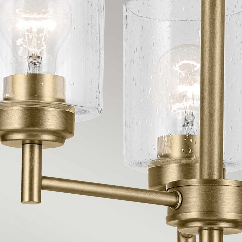 Kichler KL-WINSLOW3-NBR Winslow 3 Light Chandelier Natural Brass