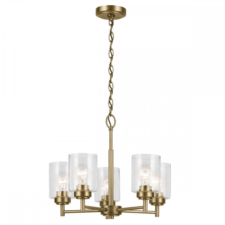 Kichler KL-WINSLOW5-NBR Winslow 5 Light Chandelier Natural Brass