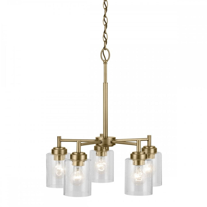 Kichler KL-WINSLOW5-NBR Winslow 5 Light Chandelier Natural Brass