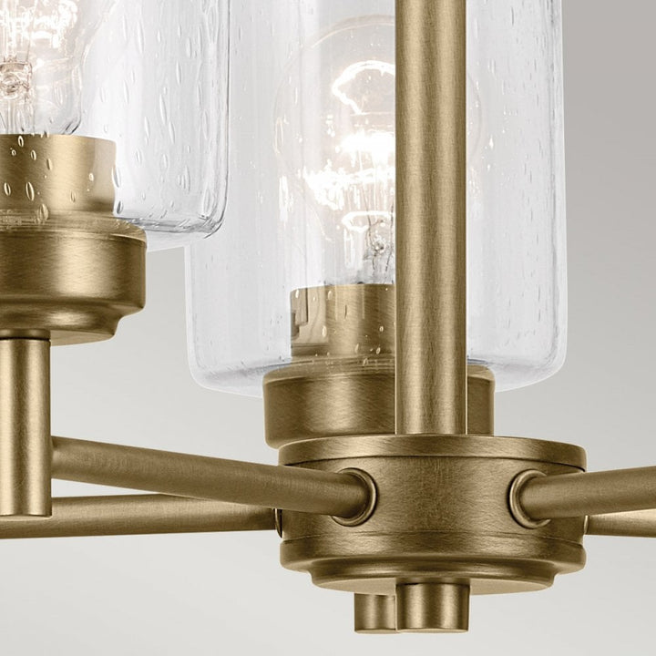 Kichler KL-WINSLOW5-NBR Winslow 5 Light Chandelier Natural Brass