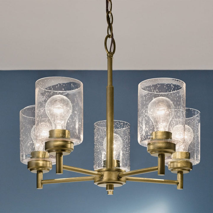 Kichler KL-WINSLOW5-NBR Winslow 5 Light Chandelier Natural Brass