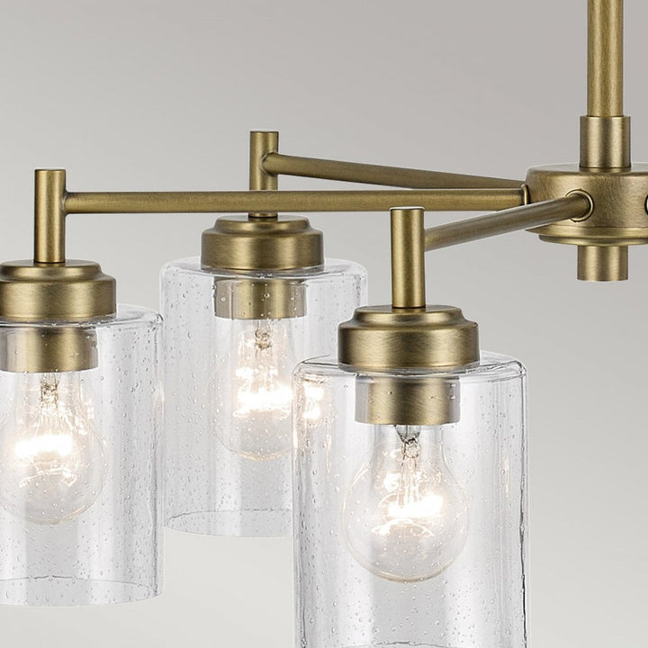 Kichler KL-WINSLOW6-NBR Winslow 6 Light Chandelier Natural Brass