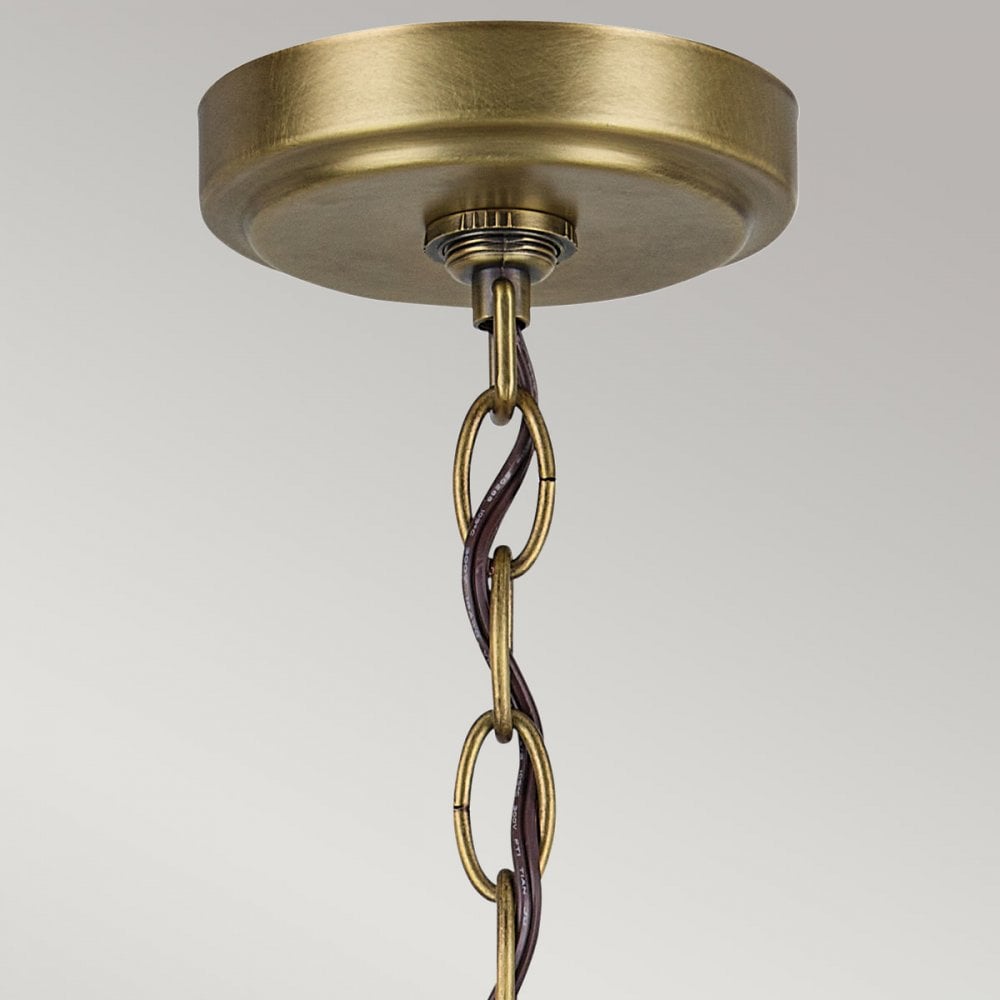 Kichler KL-WINSLOW6-NBR Winslow 6 Light Chandelier Natural Brass