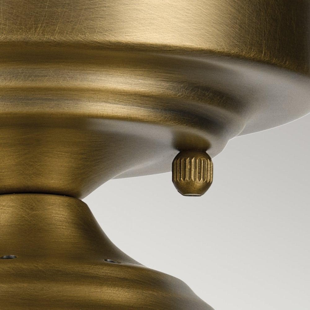 Kichler KL-WINSLOW-SF-NBR Winslow 1 Light Semi-Flush Natural Brass