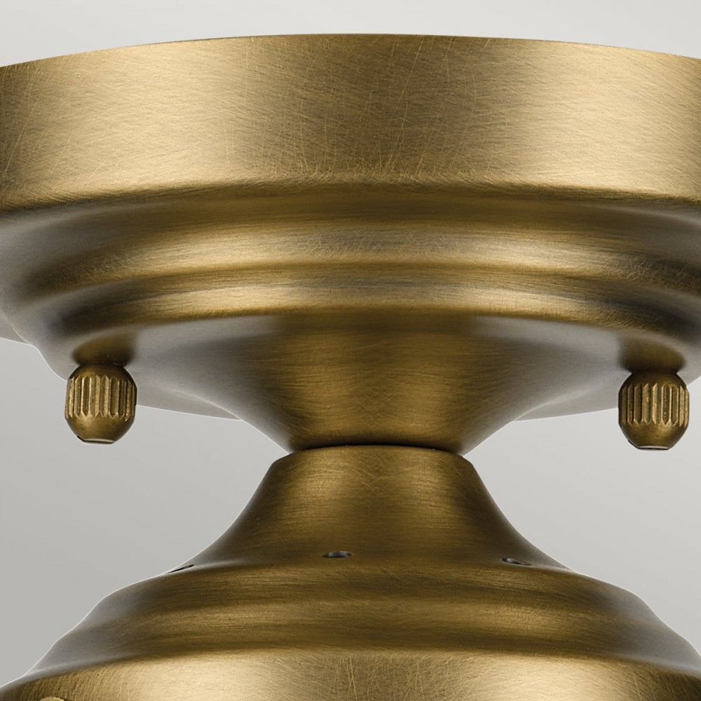 Kichler KL-WINSLOW-SF-NBR Winslow 1 Light Semi-Flush Natural Brass (S)