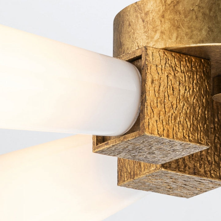 Elstead KRISTY-4P-DG-OPAL Kristy 4 Light Pendant Distressed Gold
