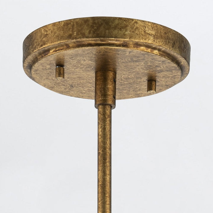 Elstead KRISTY-MP-DG-OPAL Kristy 1 Light Mini Pendant Distressed Gold
