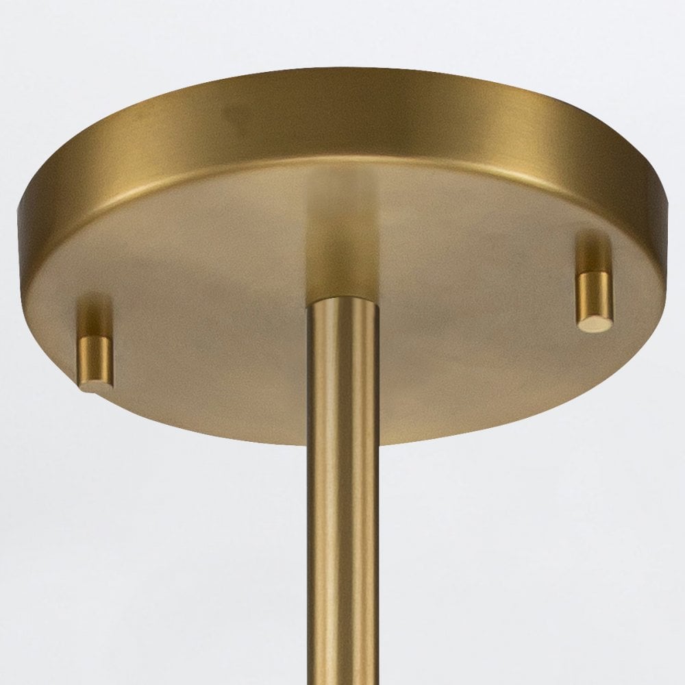 Elstead MARVELE-MP-AB-OPAL Marvele 1 Light Mini Pendant Aged Brass