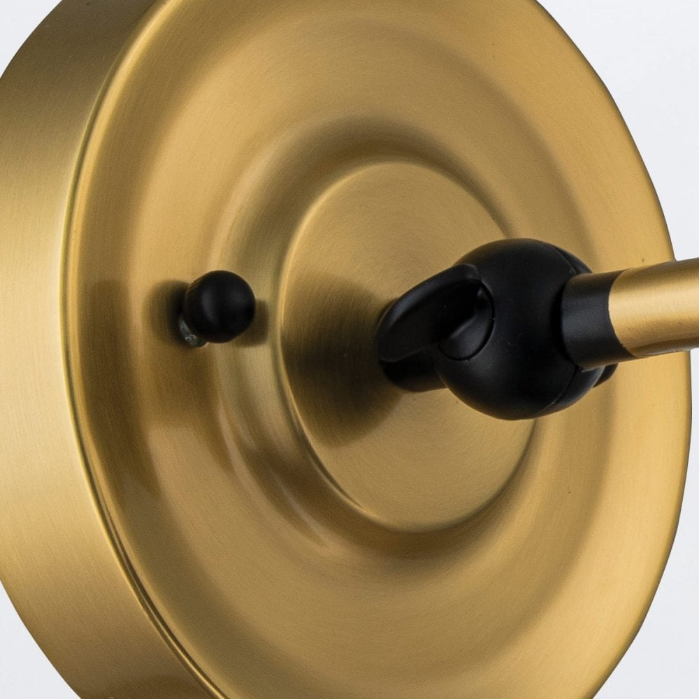 Elstead PV1-AB-MB Provence 1 Light Wall Light Aged Brass & Matte Black