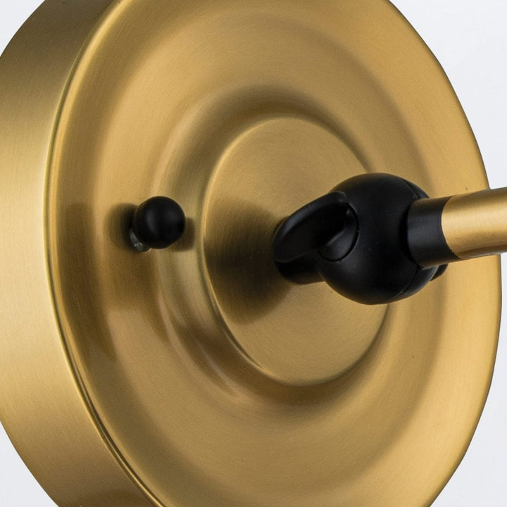 Elstead PV1-AB-MB Provence 1 Light Wall Light Aged Brass & Matte Black