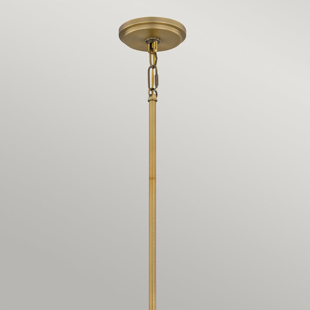 Quoizel QZ-BRECKEN-2P-AB-ABG Brecken 2 Light Pendant Aged Brass and faux Alabaster glass Shade