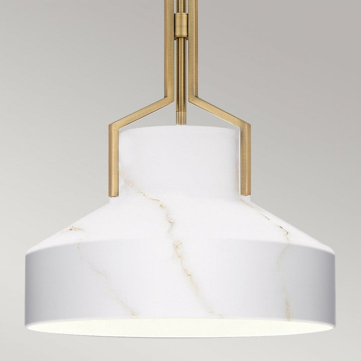Quoizel QZ-BRECKEN-2P-OZ-ABG Brecken 2 Light Pendant Old Bronze and Cased Opal glass Shade