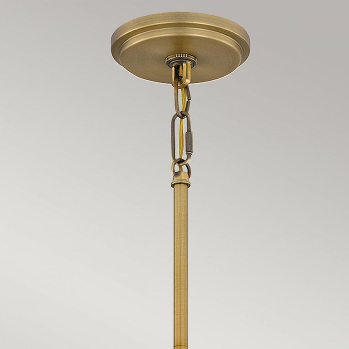 Quoizel QZ-BRECKEN-2P-OZ-ABG Brecken 2 Light Pendant Old Bronze and Cased Opal glass Shade