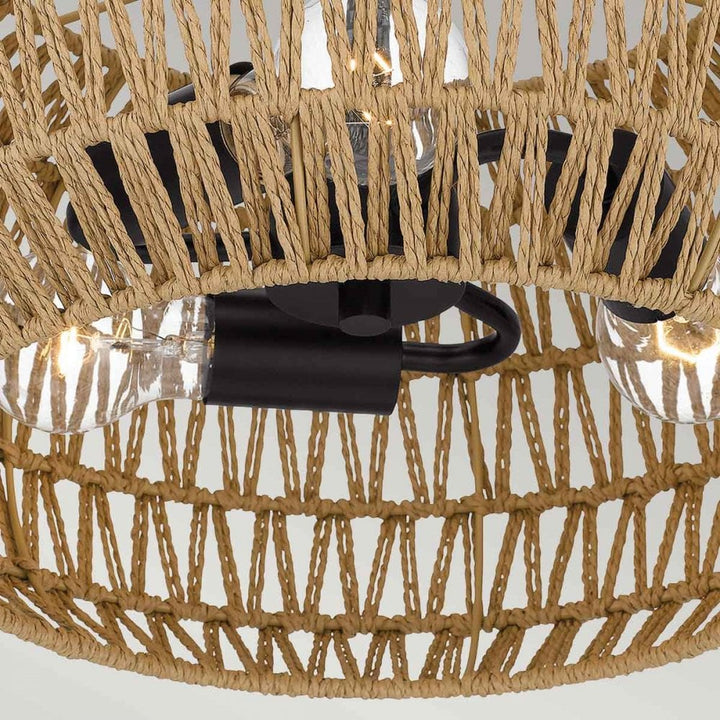 Quoizel QZ-CASABLANCA-3SF-PBZ Casablanca 3 Light Semi-Flush Palladian Bronze