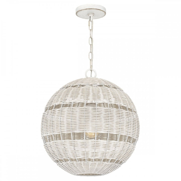 Quoizel QZ-LINDENDALE-P-AWH Lindendale 1 Light Pendant Antique White