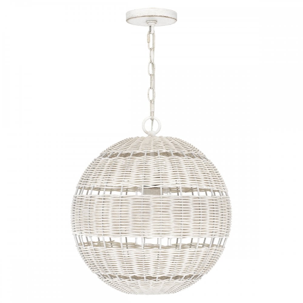 Quoizel QZ-LINDENDALE-P-AWH Lindendale 1 Light Pendant Antique White