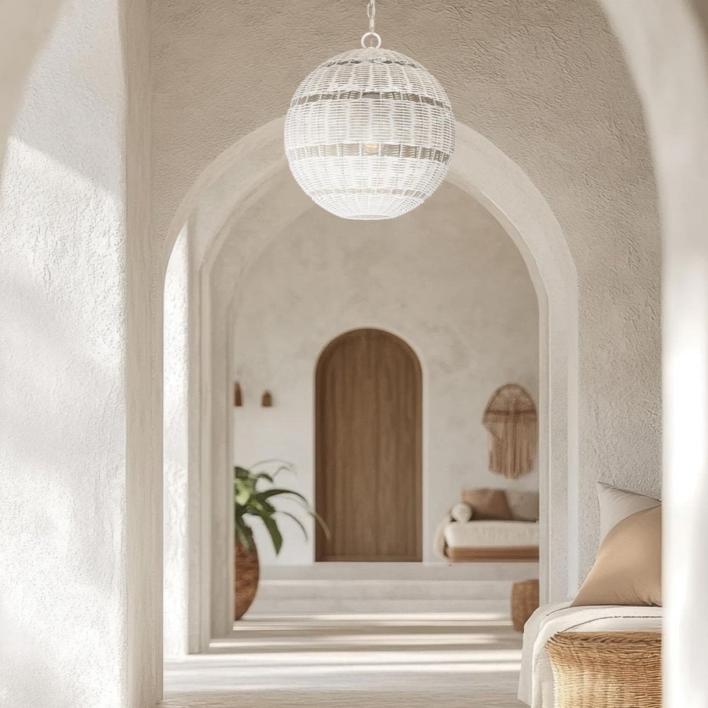 Quoizel QZ-LINDENDALE-P-AWH Lindendale 1 Light Pendant Antique White