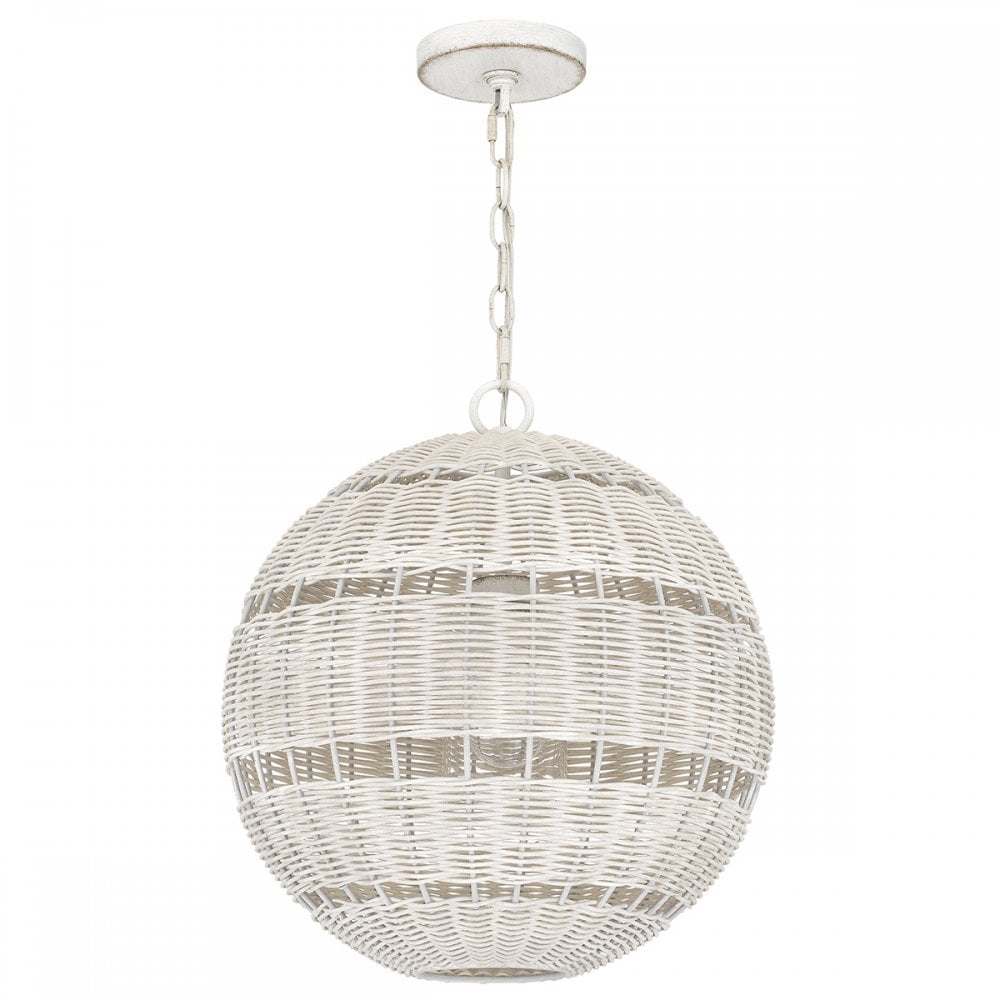 Quoizel QZ-LINDENDALE-P-AWH Lindendale 1 Light Pendant Antique White